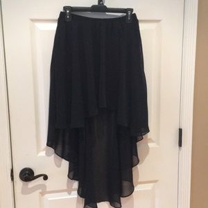 High Low Chiffon Skirt
